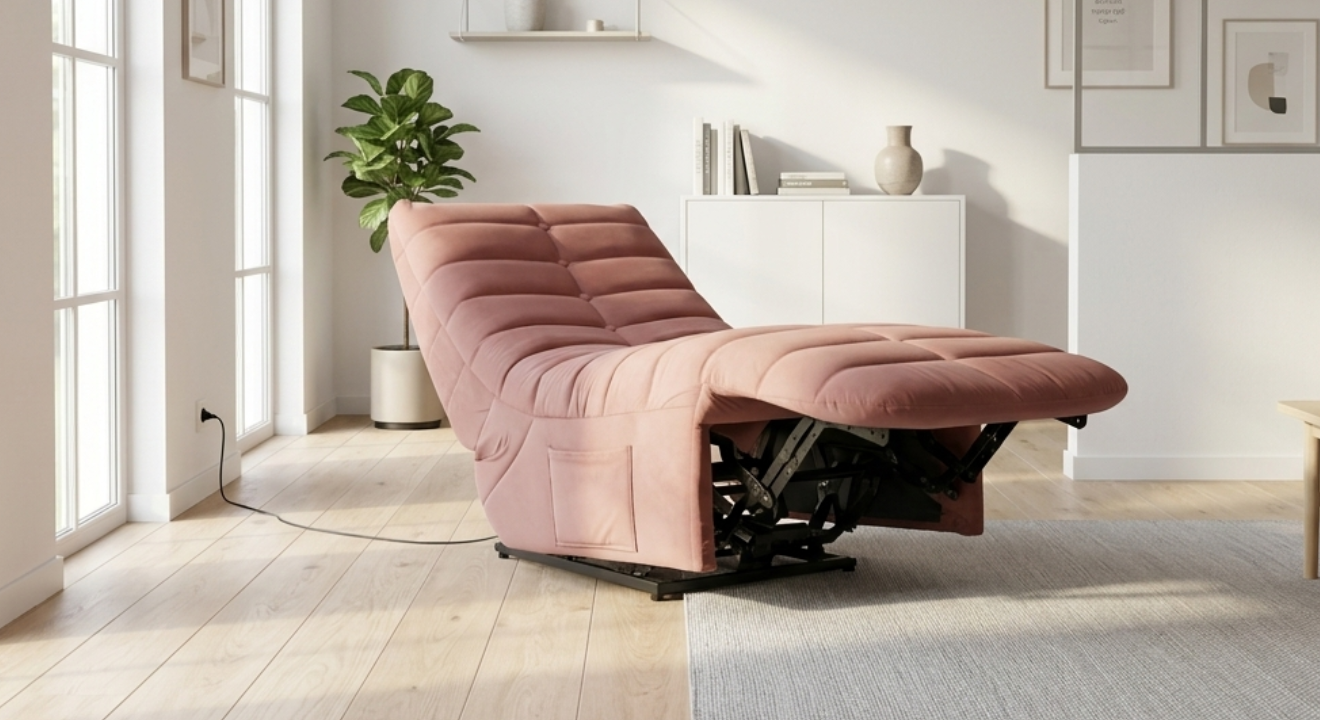 Adjustable floor recliner chaise