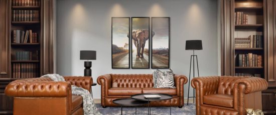 leather sofa for home